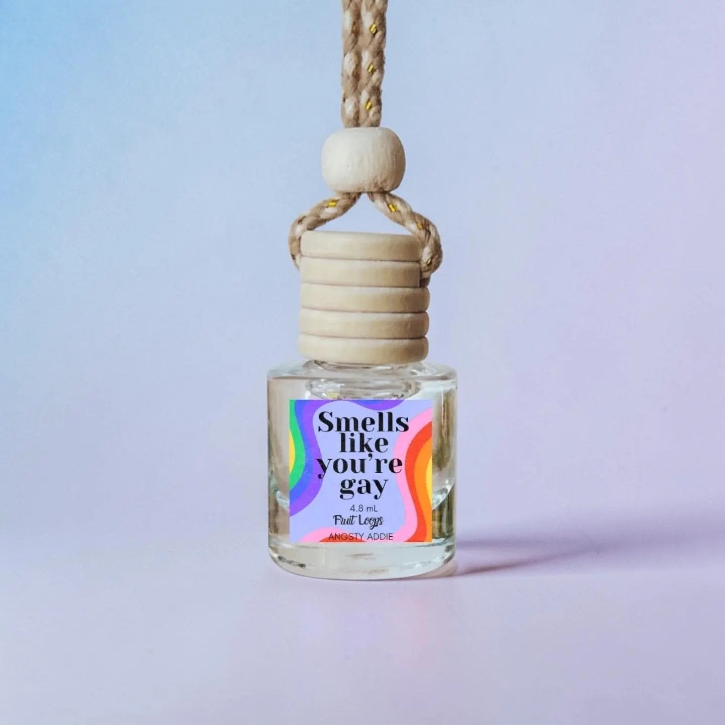 Funny car air freshener, Scented car diffuser, hanging air freshener, pride gift Angsty Addie