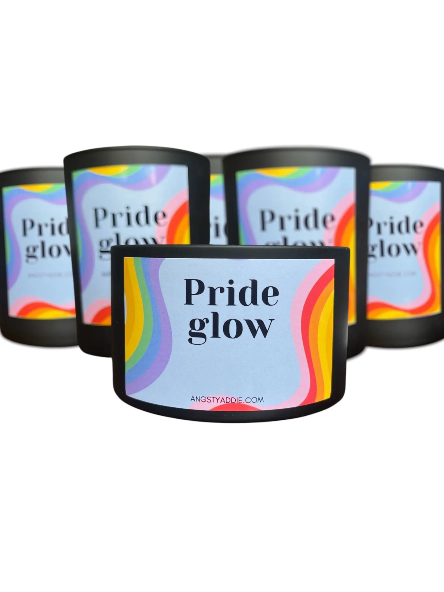 Pride Glow candle Angsty Addie