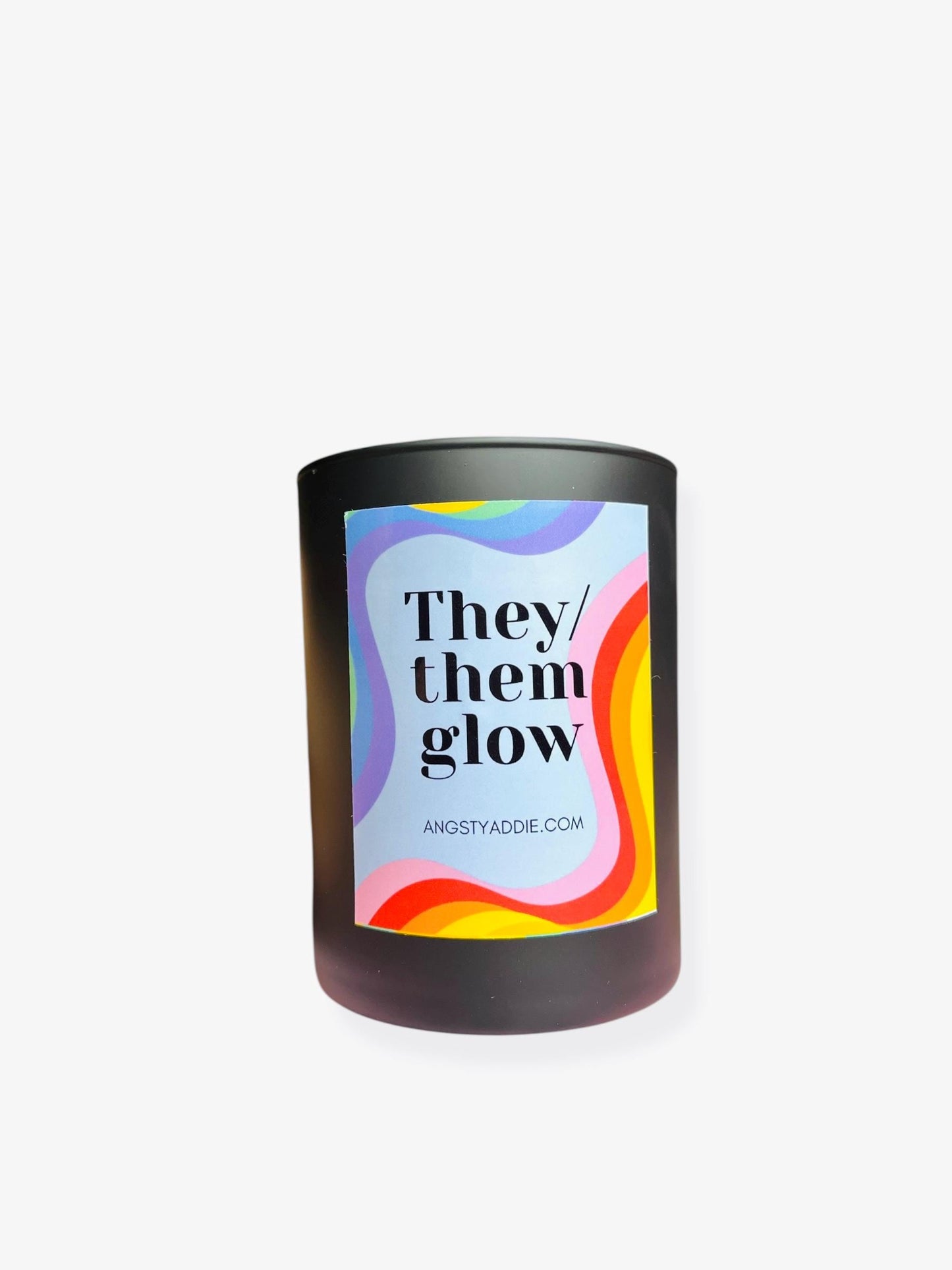 They/Them Glow candle