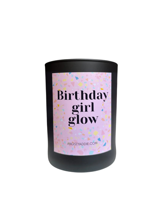 Birthday Girl Glow candle Angsty Addie