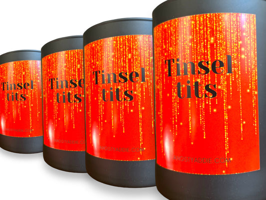 Tinsel Tits Christmas candle
