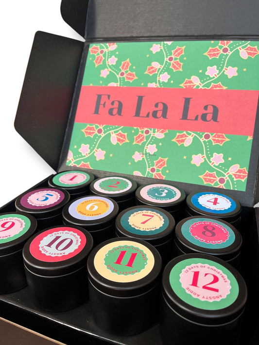 Candle Advent Calendar | Christmas Countdown Calendar With Festive Candle Aromas