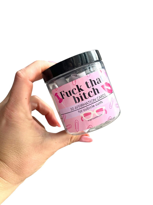 Toxic Office Affirmation Jar Angsty Addie
