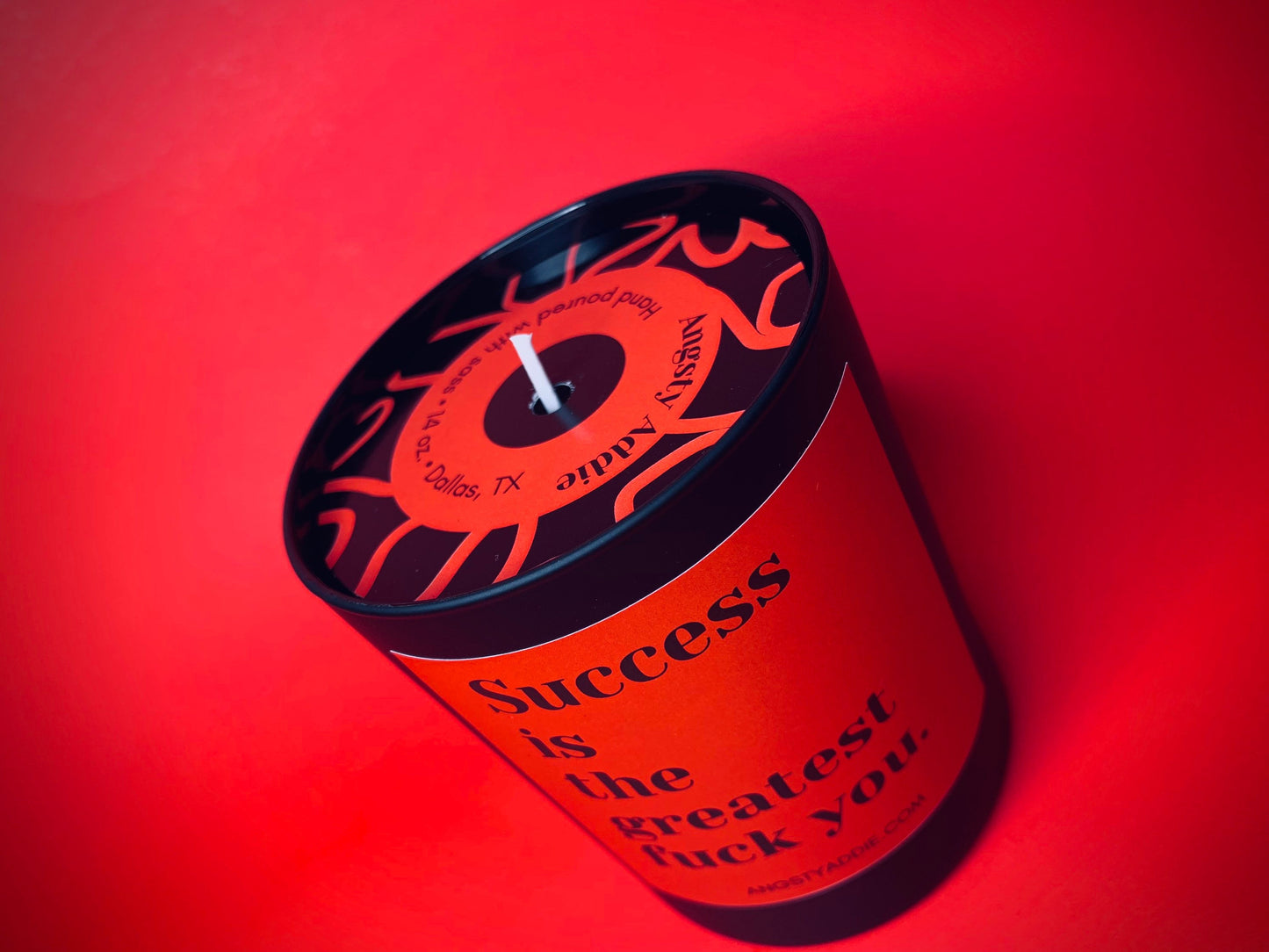 Success Is the Greatest F You candle