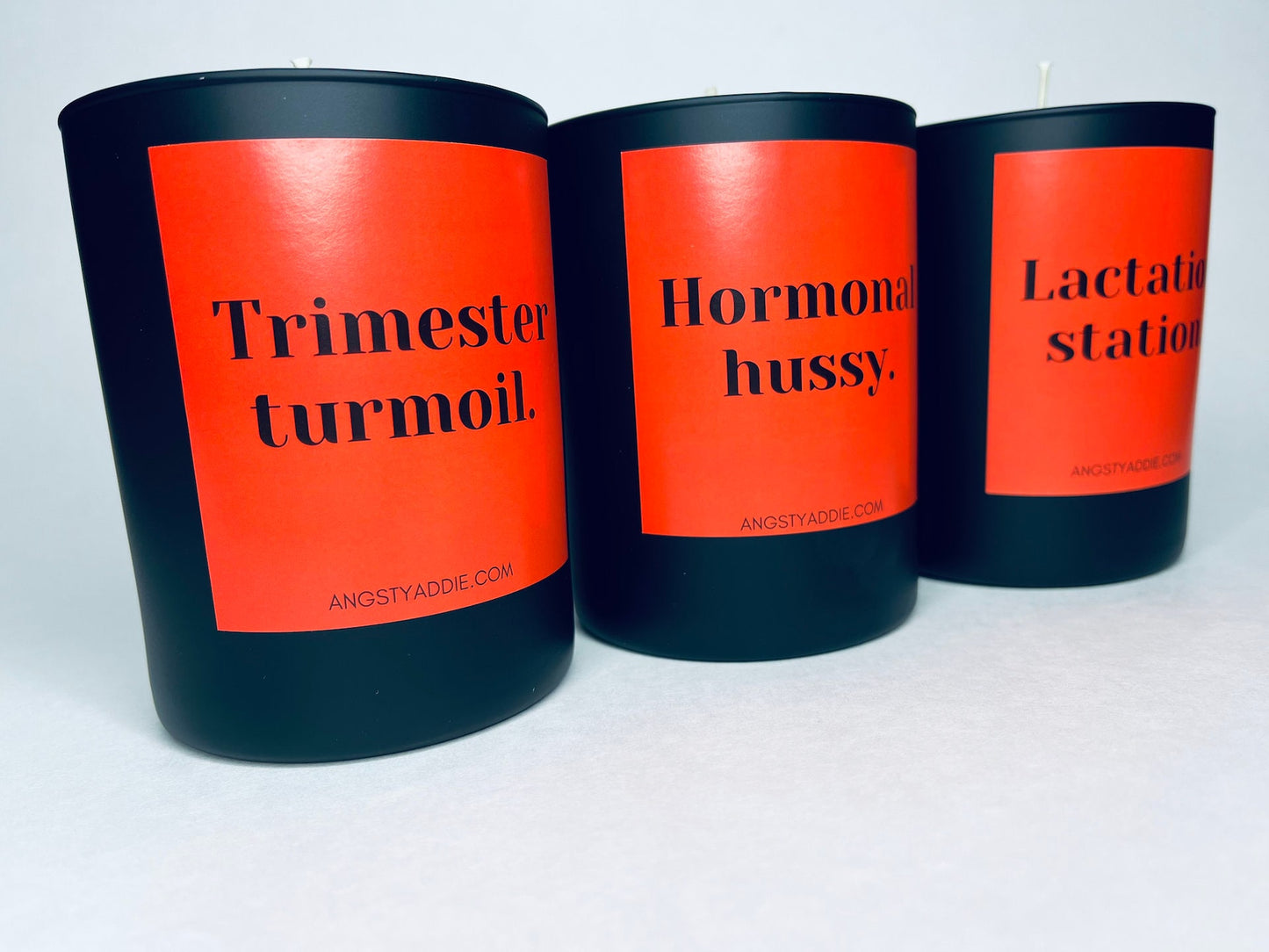 Trimester Turmoil candle