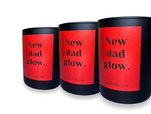 New Dad Glow candle Angsty Addie