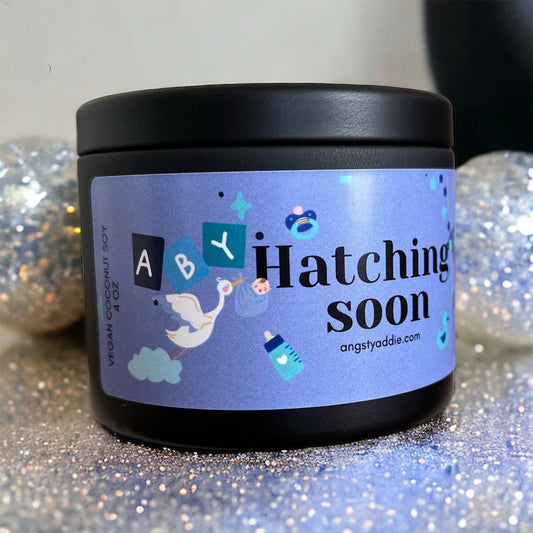 Boy baby shower candle favors