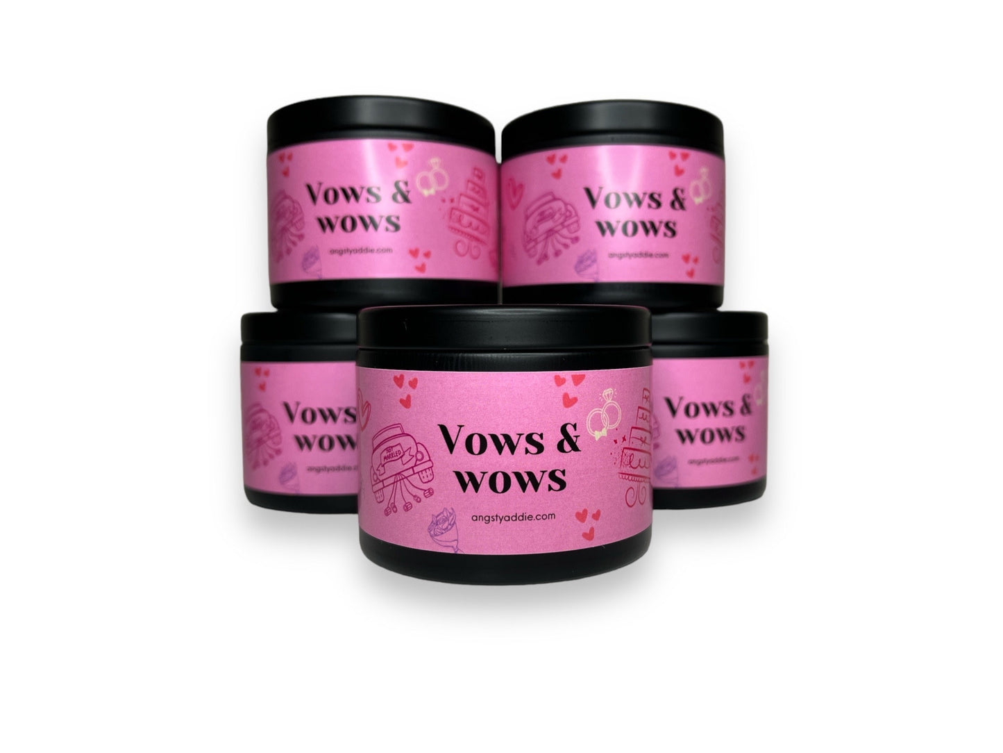 Vows + Wows bridal shower favors
