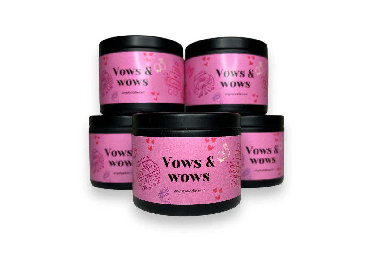 Vows + Wows bridal shower favors Angsty Addie
