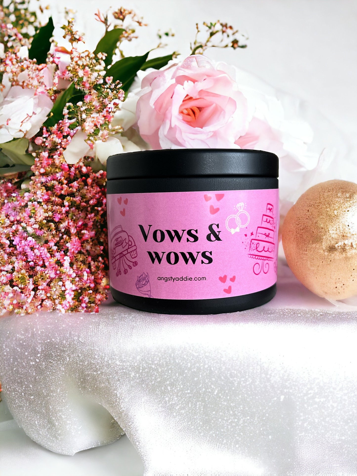 Vows + Wows bridal shower favors
