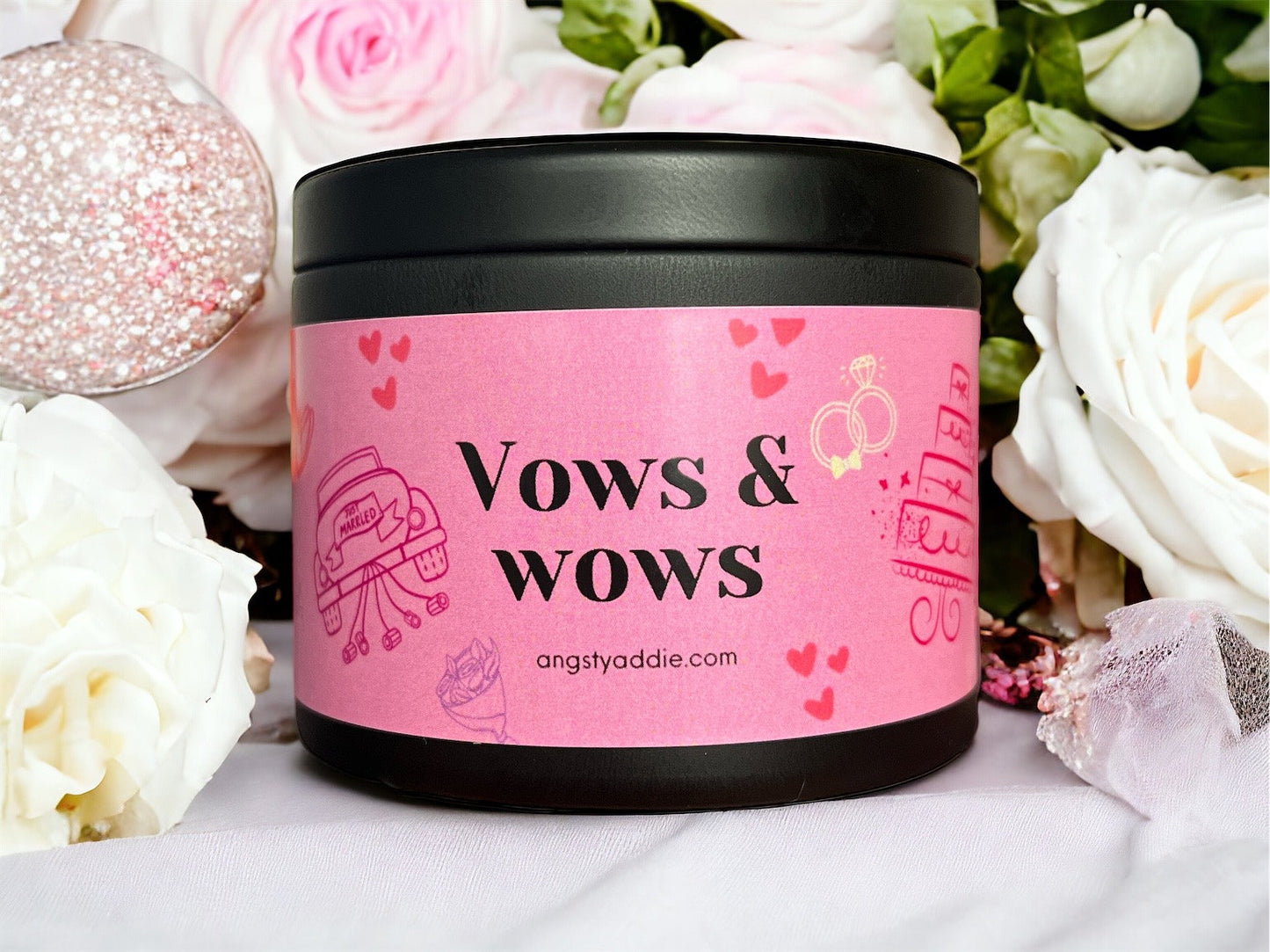 Vows + Wows bridal shower favors