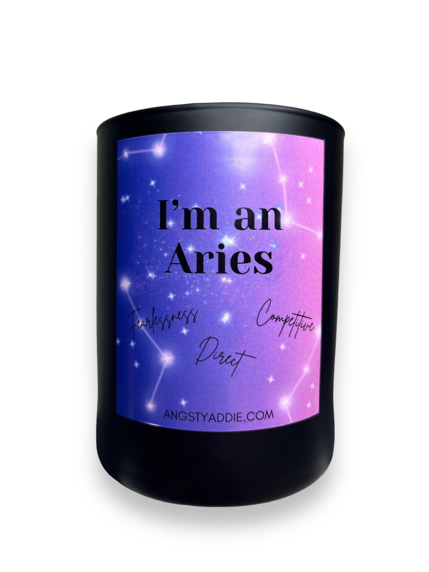 Aries zodiac candle