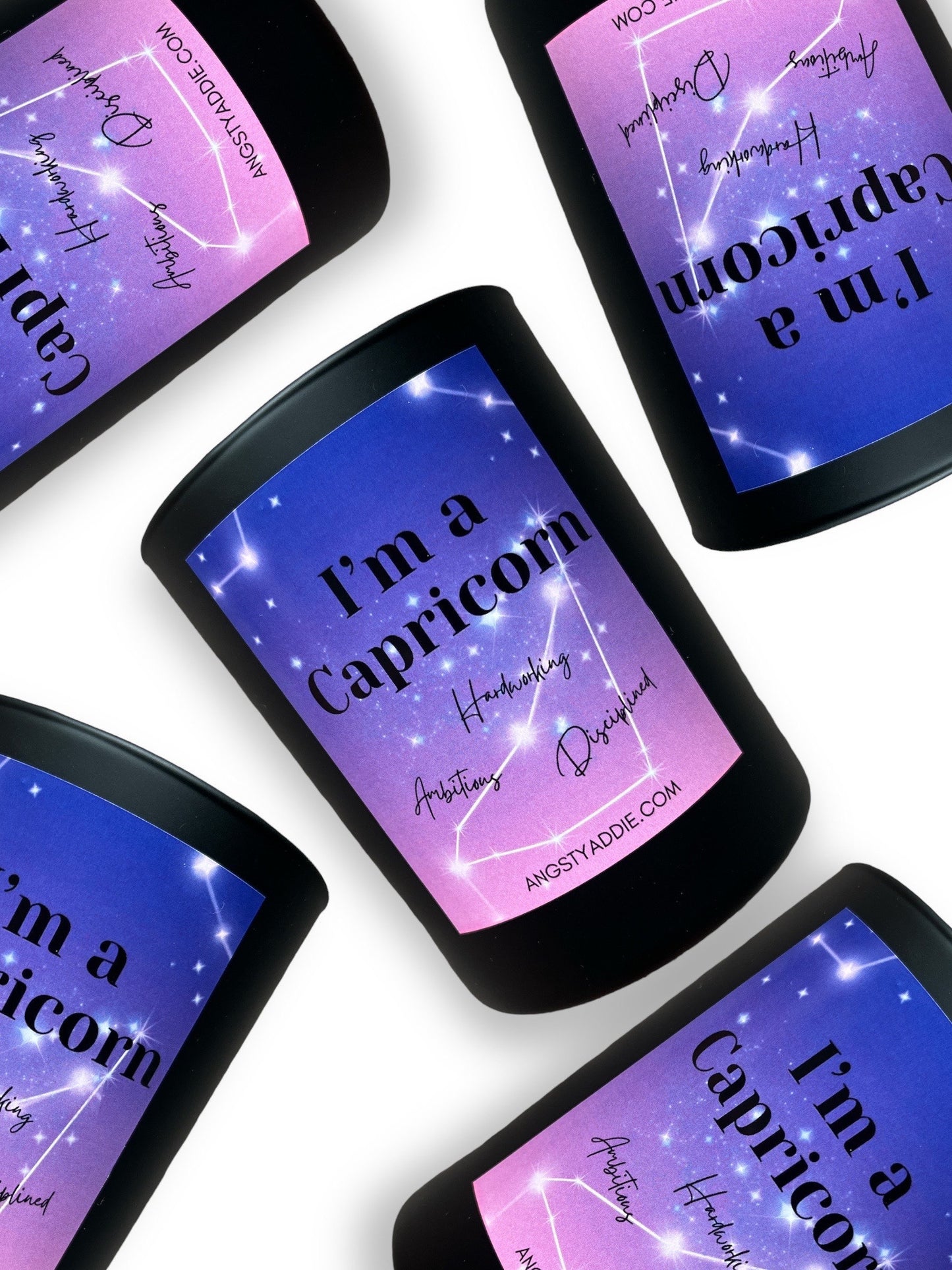 Capricorn zodiac candle