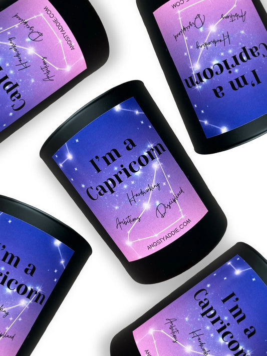 Capricorn zodiac candle Angsty Addie