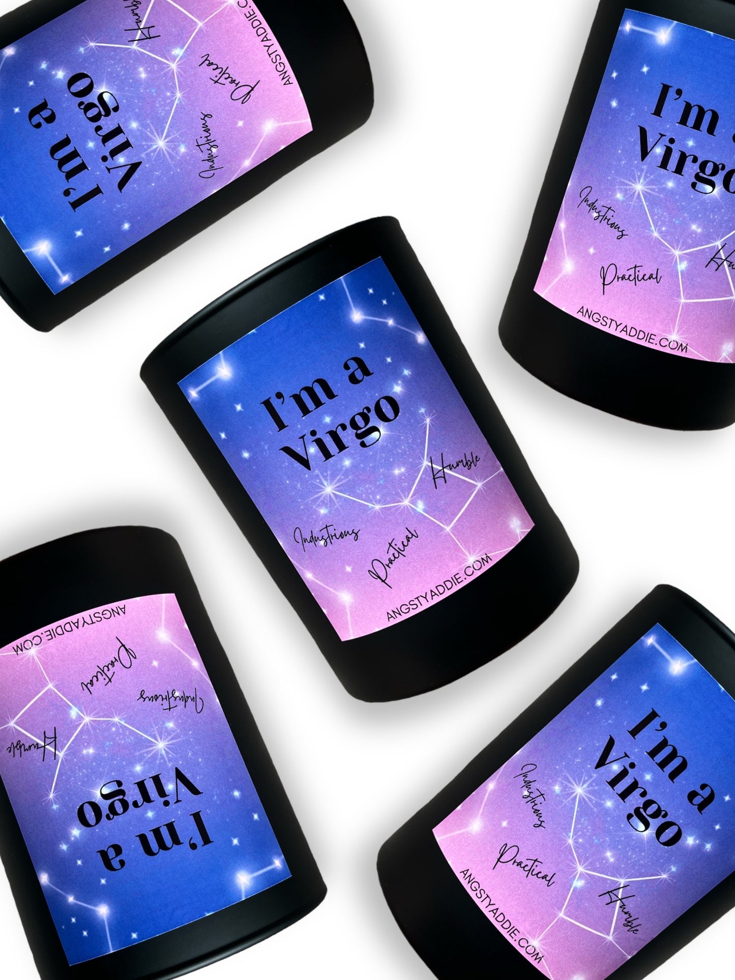 Virgo zodiac candle