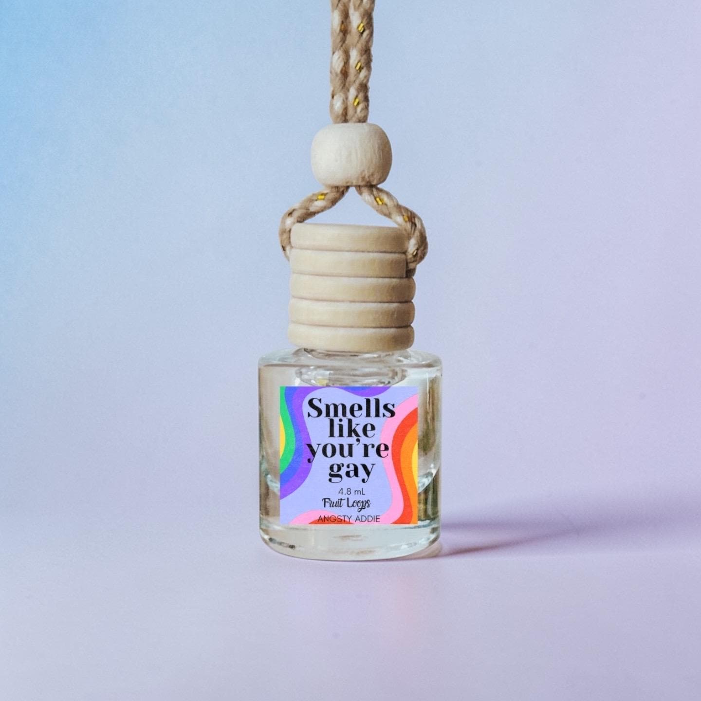 Funny car air freshener, Scented car diffuser, hanging air freshener, pride gift