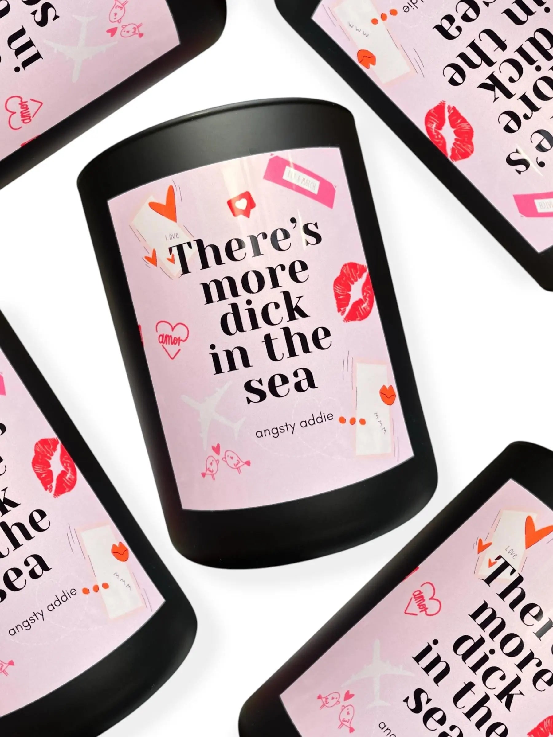 There's More Dick in the Sea breakup candle Angsty Addie