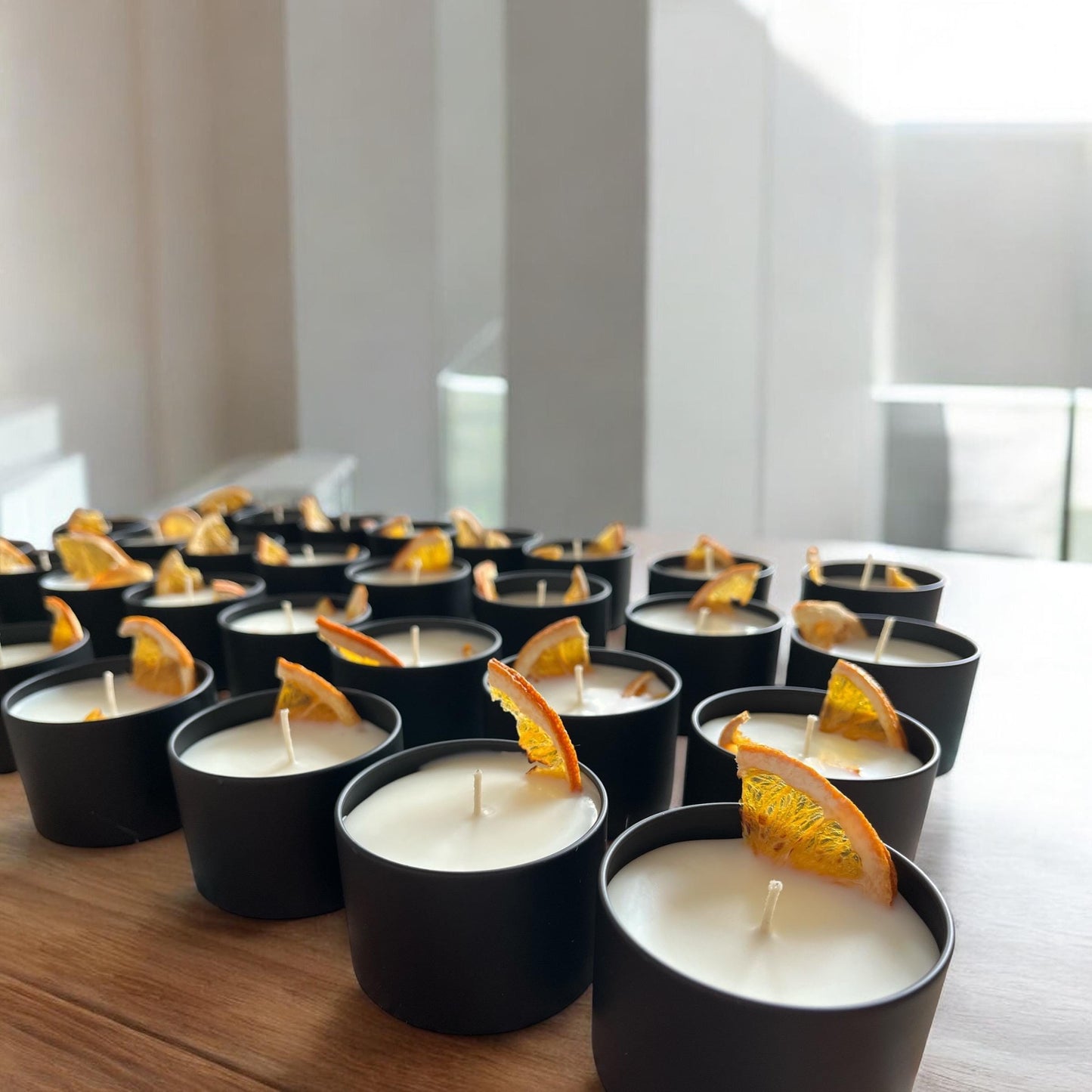 Cutie baby shower favors, baby shower candle favors, orange baby shower Angsty Addie