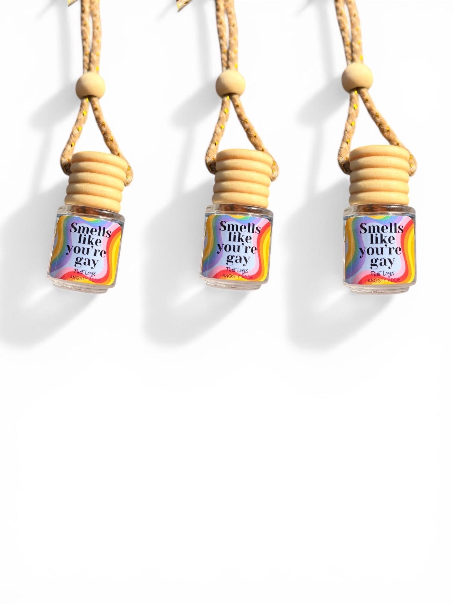 Funny car air freshener, Scented car diffuser, hanging air freshener, pride gift