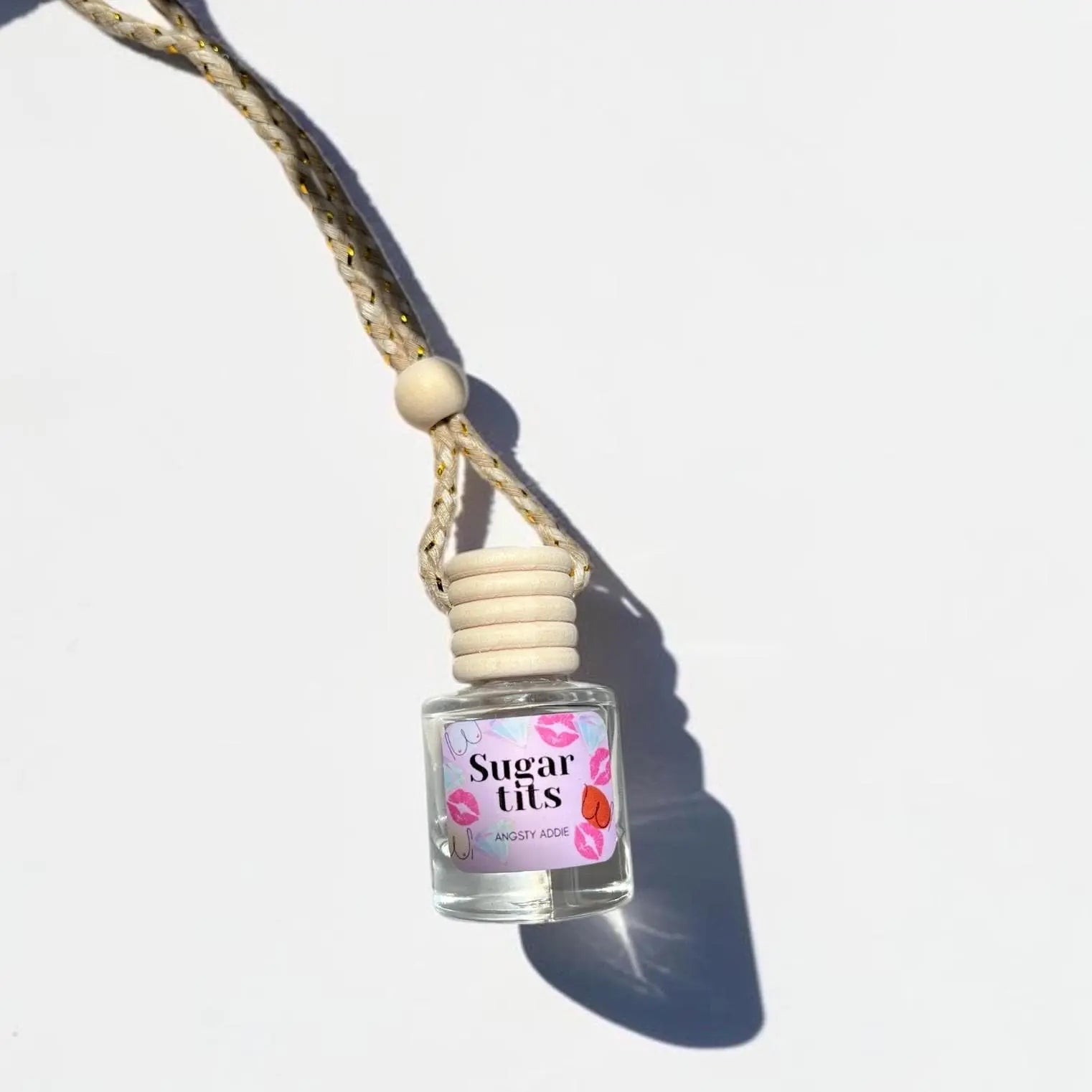 Funny car air freshener, Scented car diffuser, hanging air freshener, car accessories for women Angsty Addie