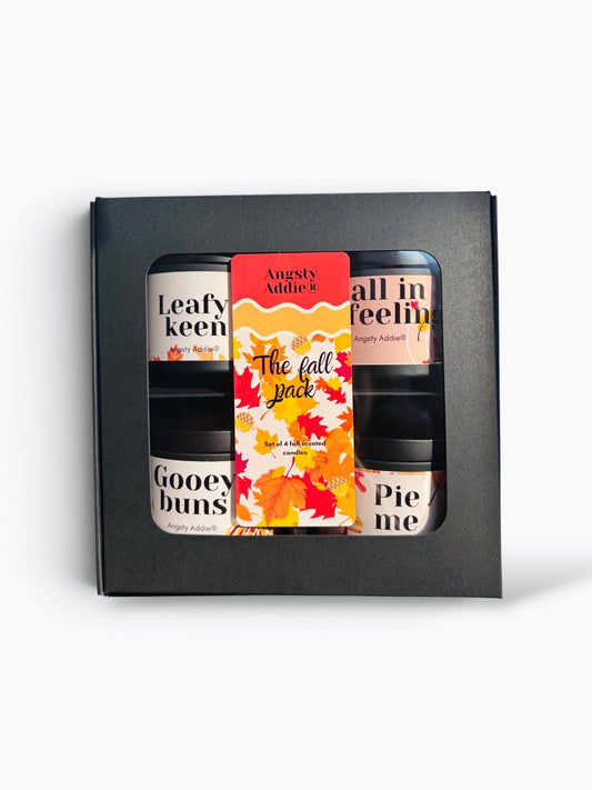 fall candle four pack set