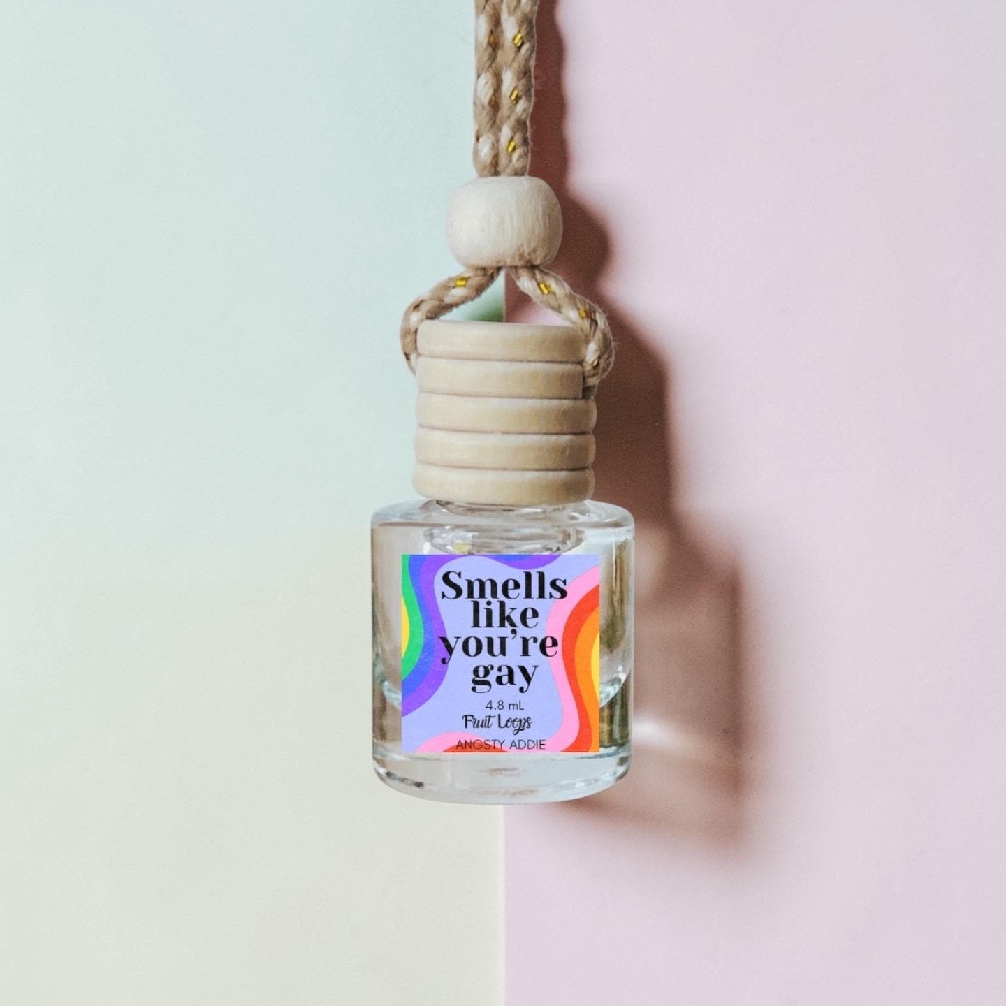 Funny car air freshener, Scented car diffuser, hanging air freshener, pride gift