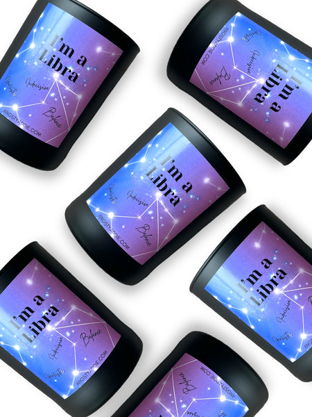 Libra zodiac sign candle-Libra birthday gift – Angsty Addie