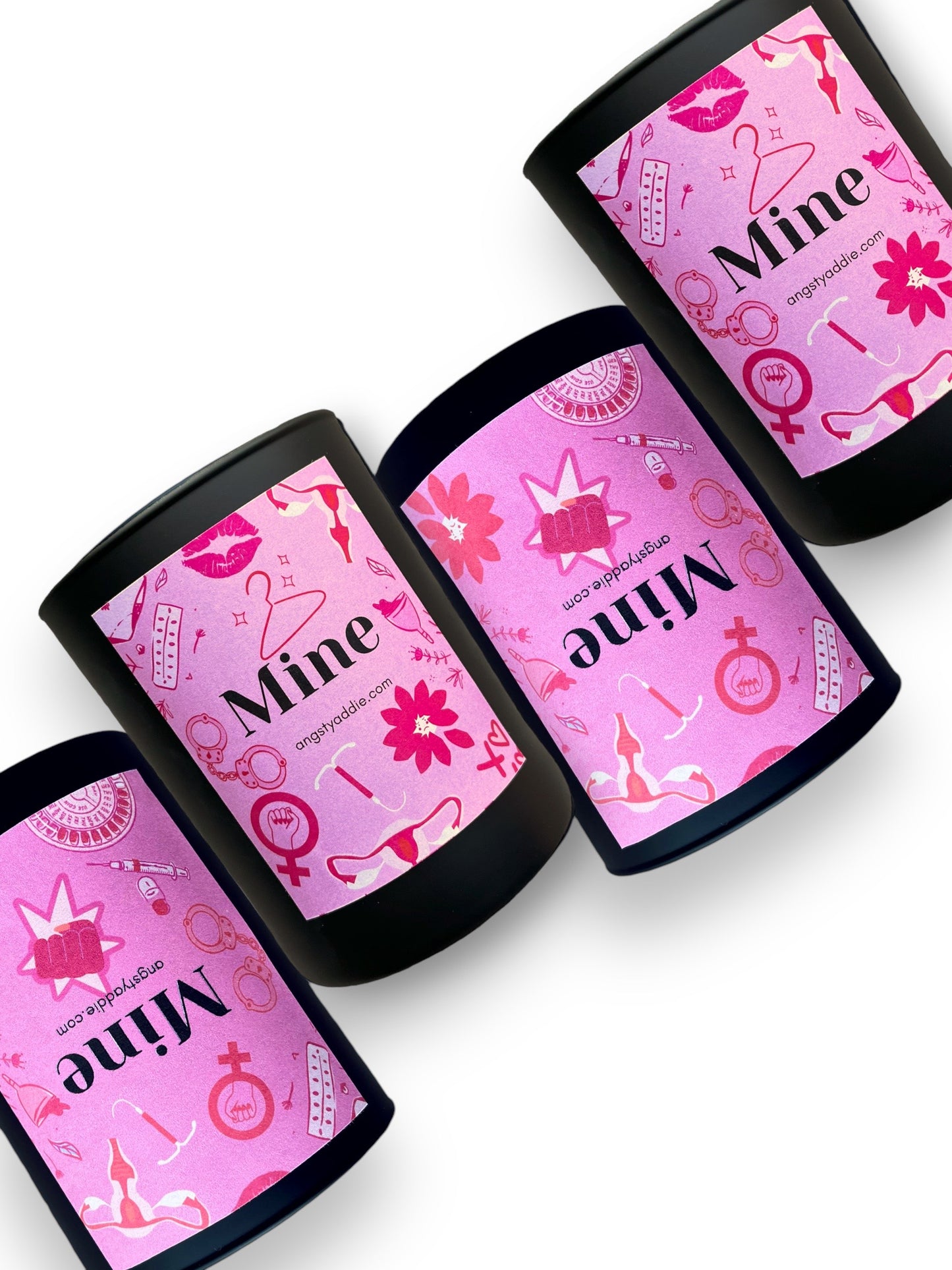 Mine candle, benefitting the Lilith Fund