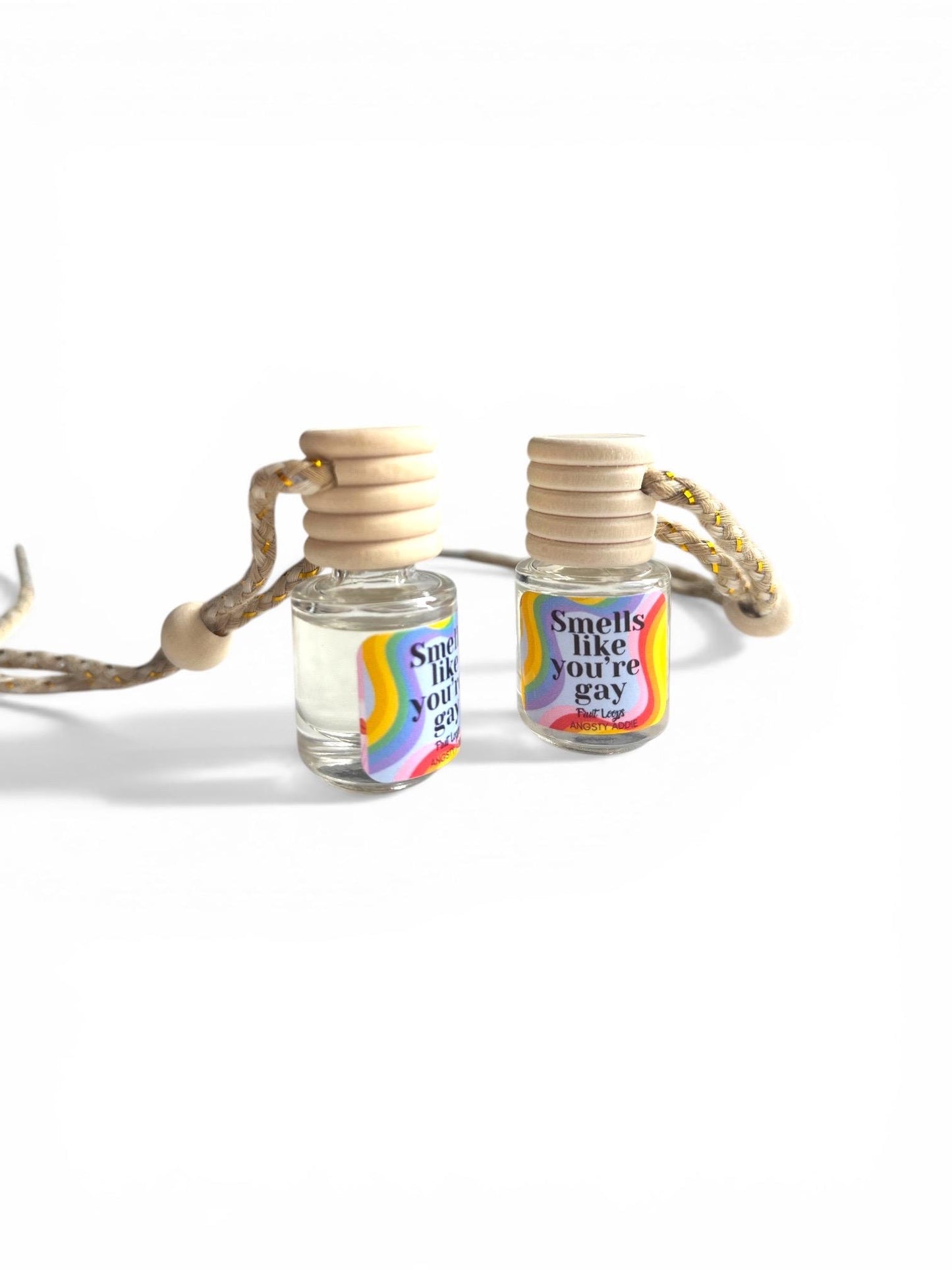 Funny car air freshener, Scented car diffuser, hanging air freshener, pride gift