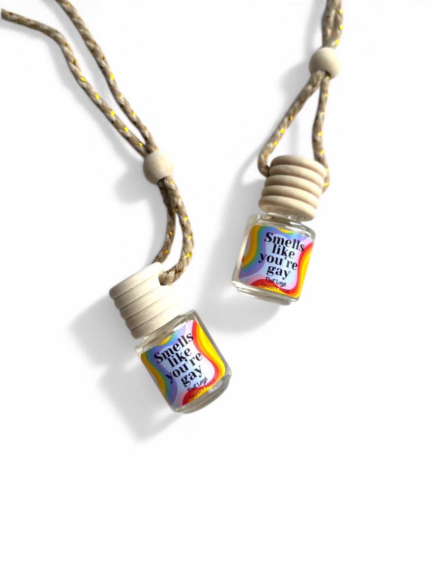 Funny car air freshener, Scented car diffuser, hanging air freshener, pride gift