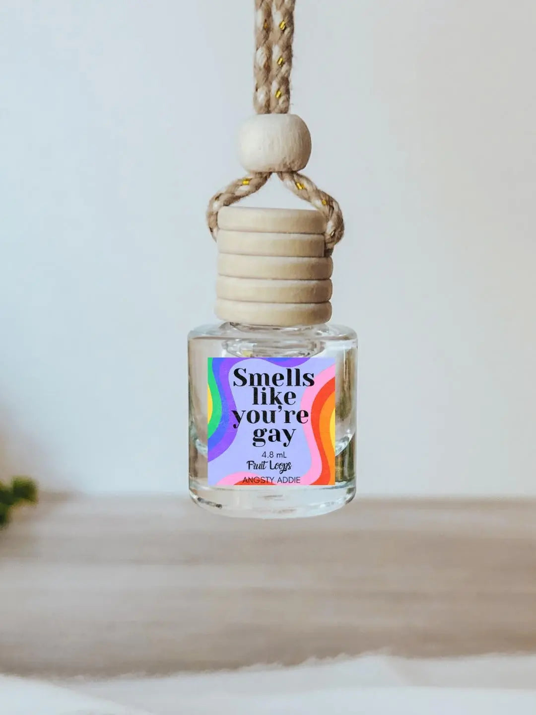 Funny car air freshener, Scented car diffuser, hanging air freshener, pride gift Angsty Addie