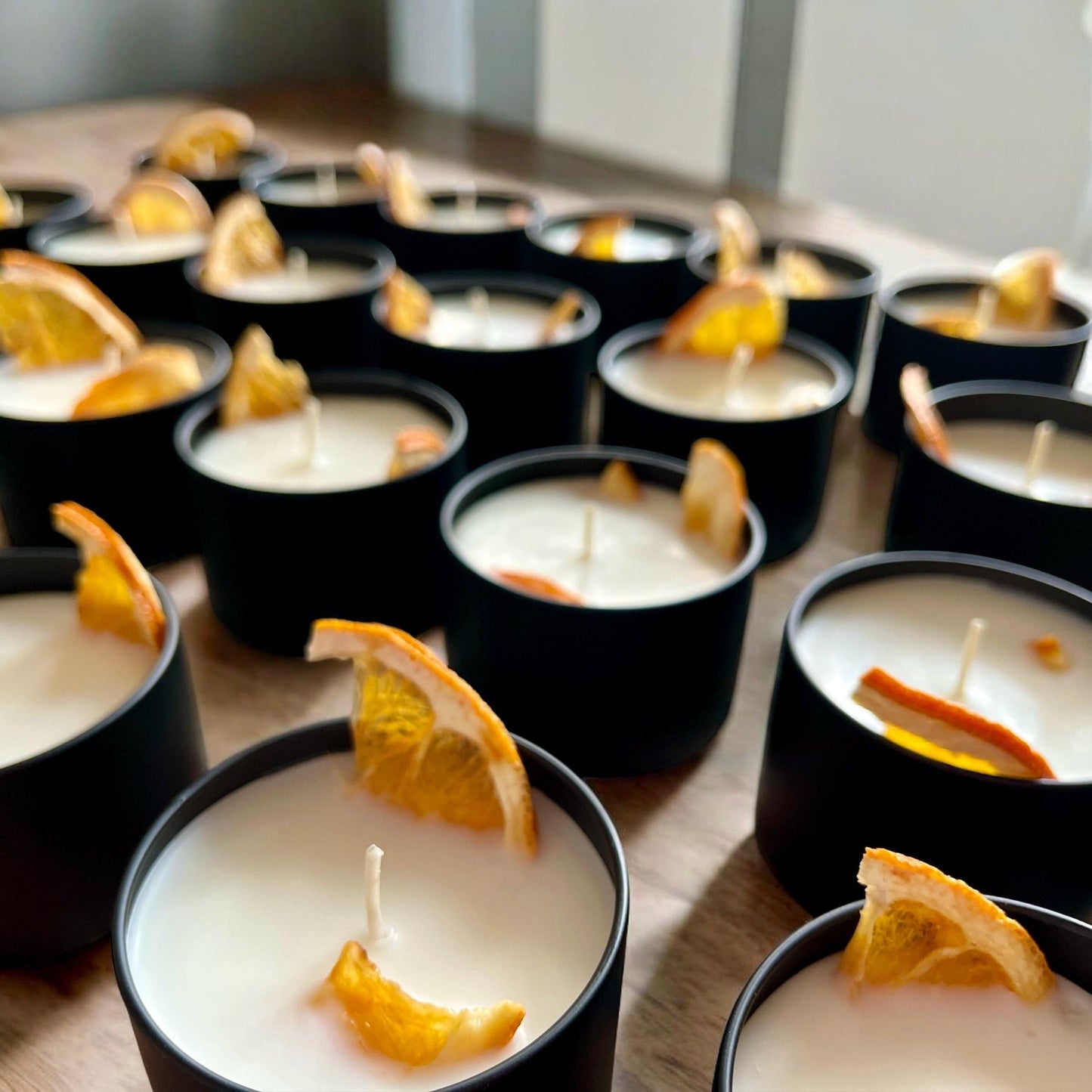 Cutie baby shower favors, baby shower candle favors, orange baby shower Angsty Addie