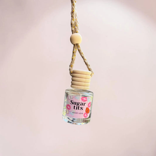 Funny car air freshener, Scented car diffuser, hanging air freshener, car accessories for women Angsty Addie