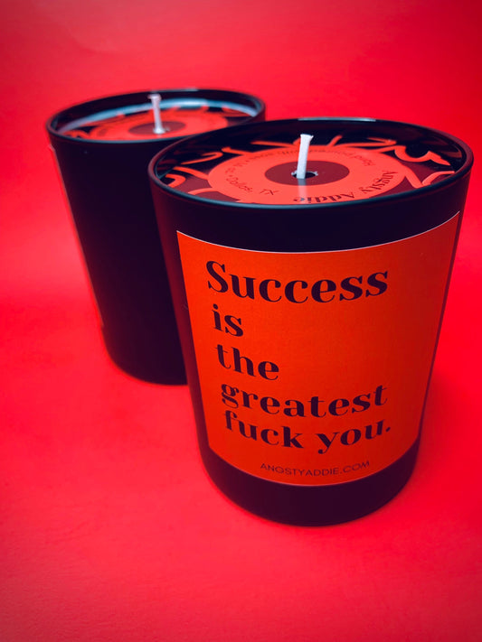 Success Is the Greatest candle