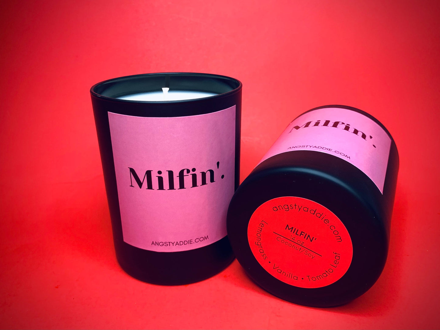 Milfin' candle