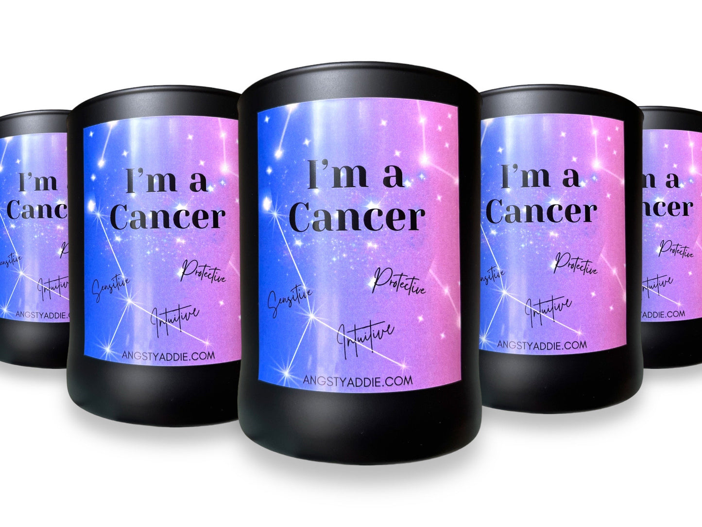 Cancer zodiac candle