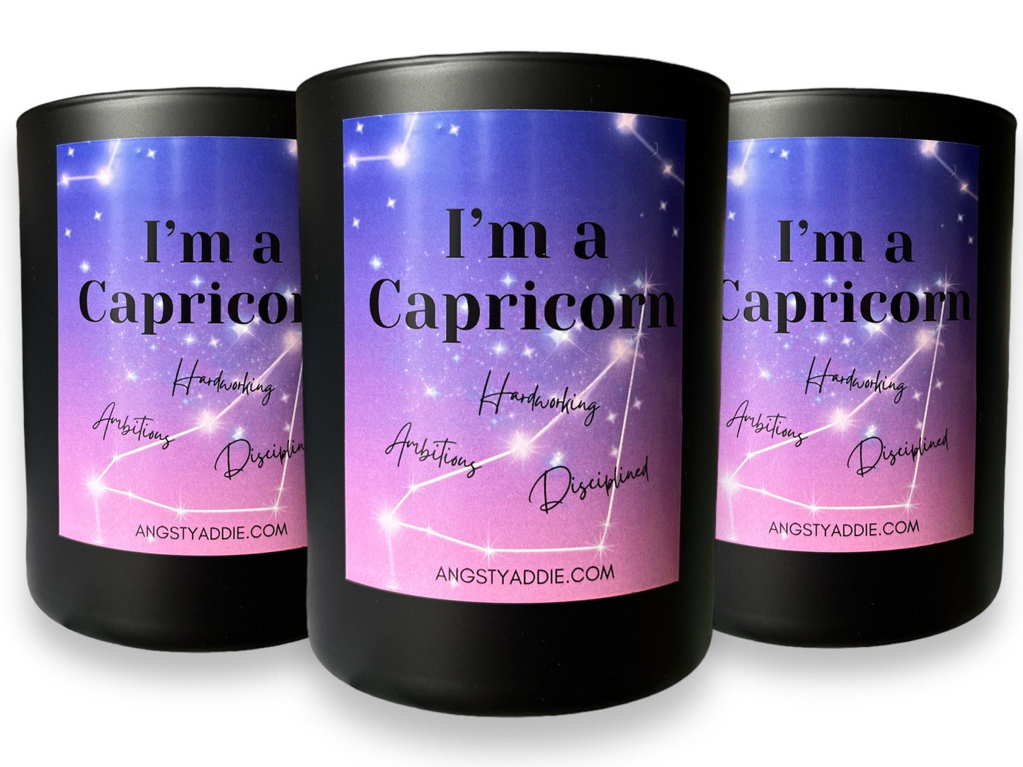 Capricorn zodiac candle