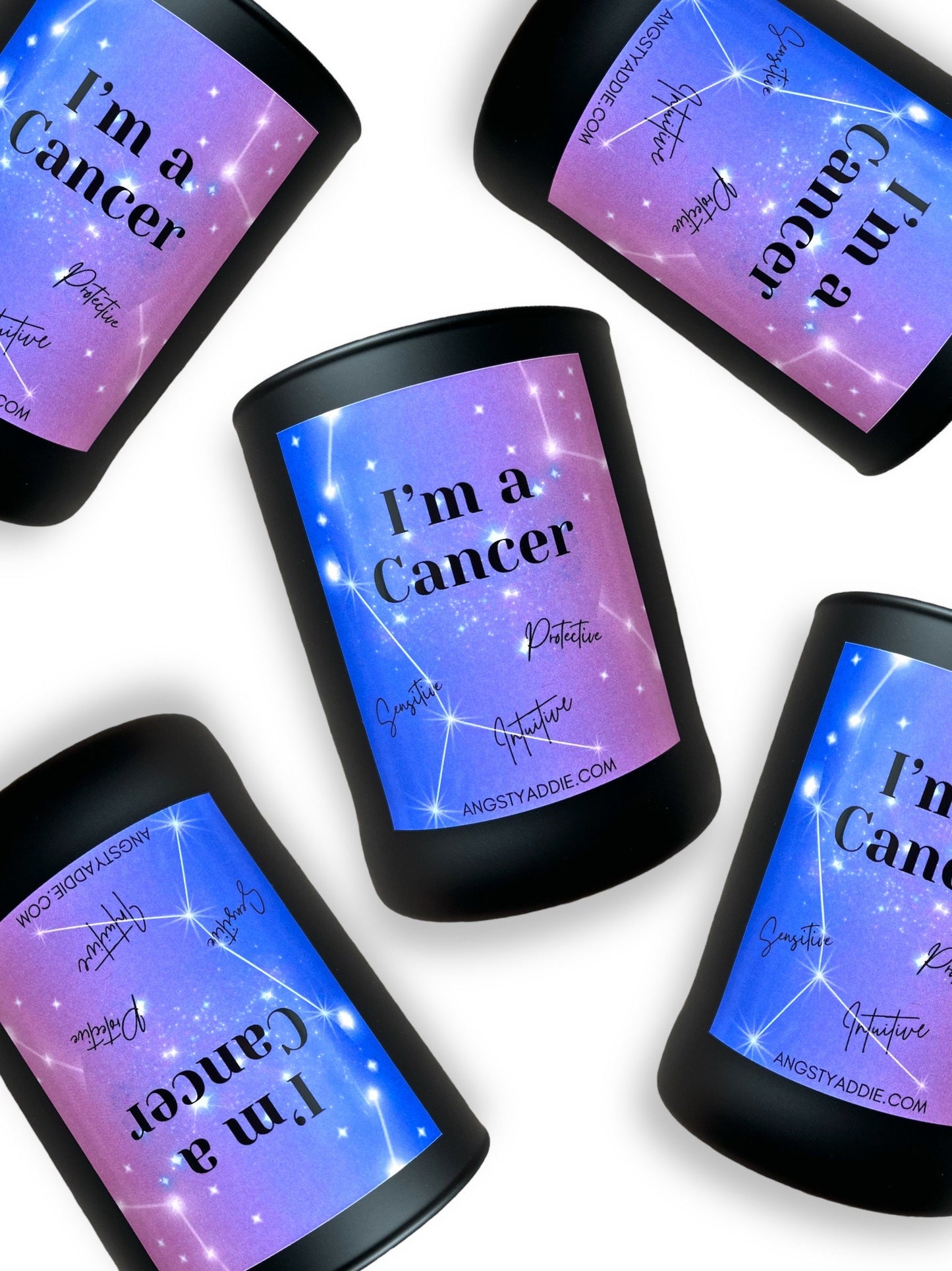 Cancer zodiac candle