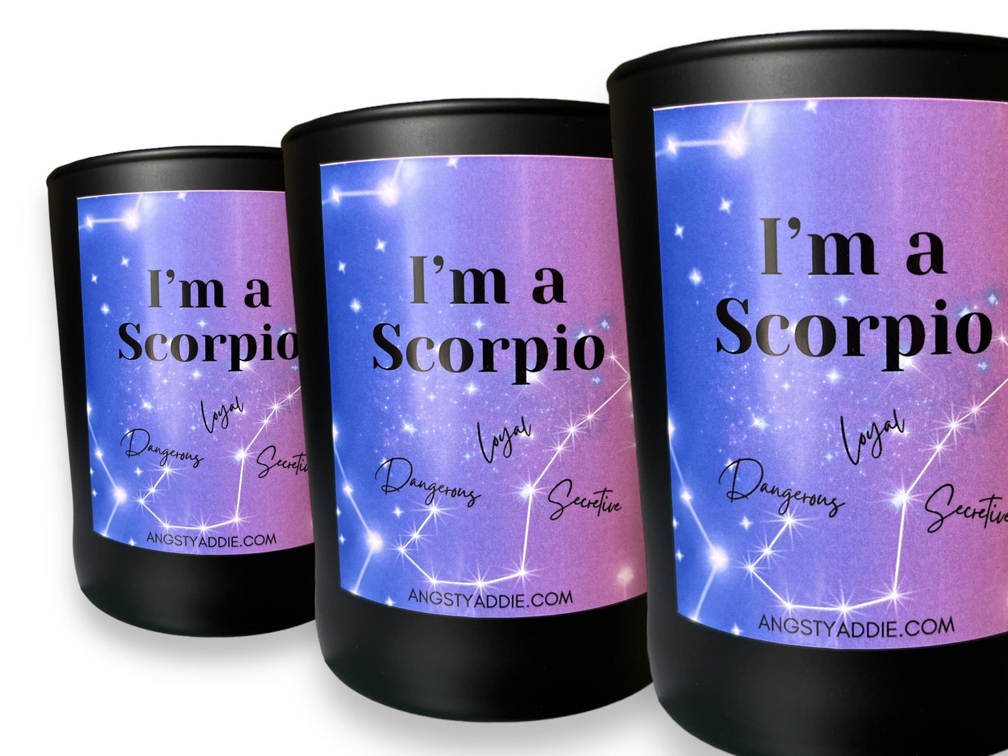 Scorpio zodiac candle