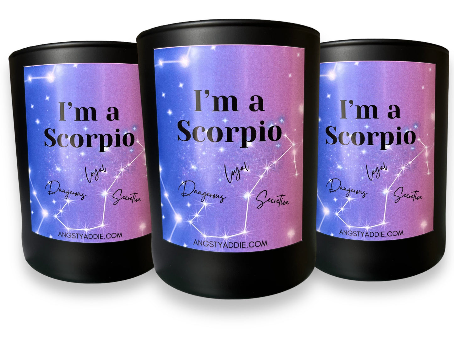 Scorpio zodiac candle